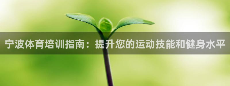 极悦平台注册登录不上：宁波体育培训指南：提升您的运动