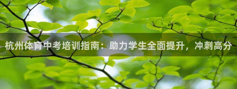 极悦平台注册用户名生成器下载：杭州体育中考培训指南：
