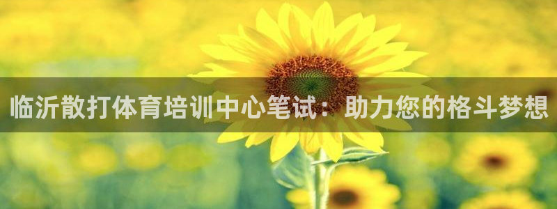 极悦平台很7O777：临沂散打体育培训中心笔试：助力