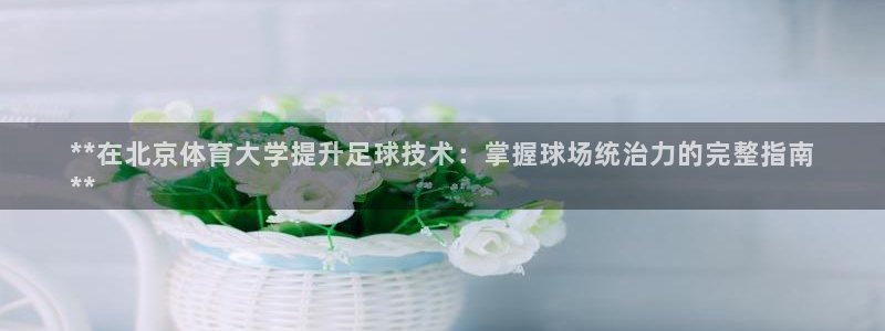 极悦平台股东是谁：**在北京体育大学提升足球技术：掌
