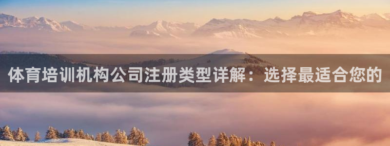 极悦平台使用注意事项：体育培训机构公司注册类型详解：